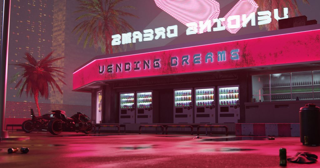 Kurtinecz, Vending Dreams, 3D, 4096 x 2160, 2025