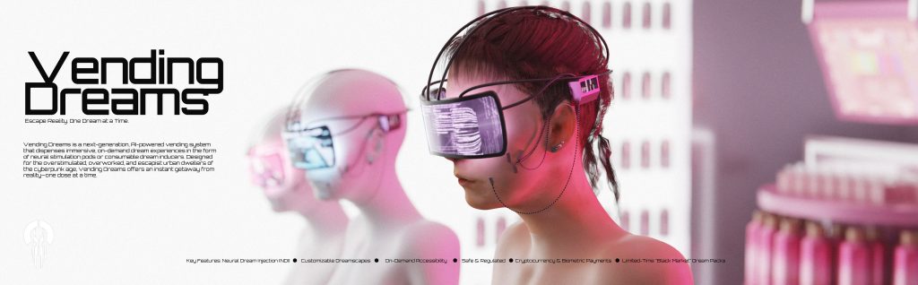 Kurtinecz, Vending Dreams, 3D, Illustration, 4096 x 2160, 2025