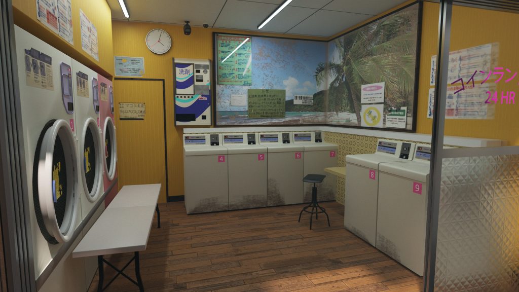 Brittany Kurtinecz, コインランドリー, 3D, 3840 x 2160, 2025