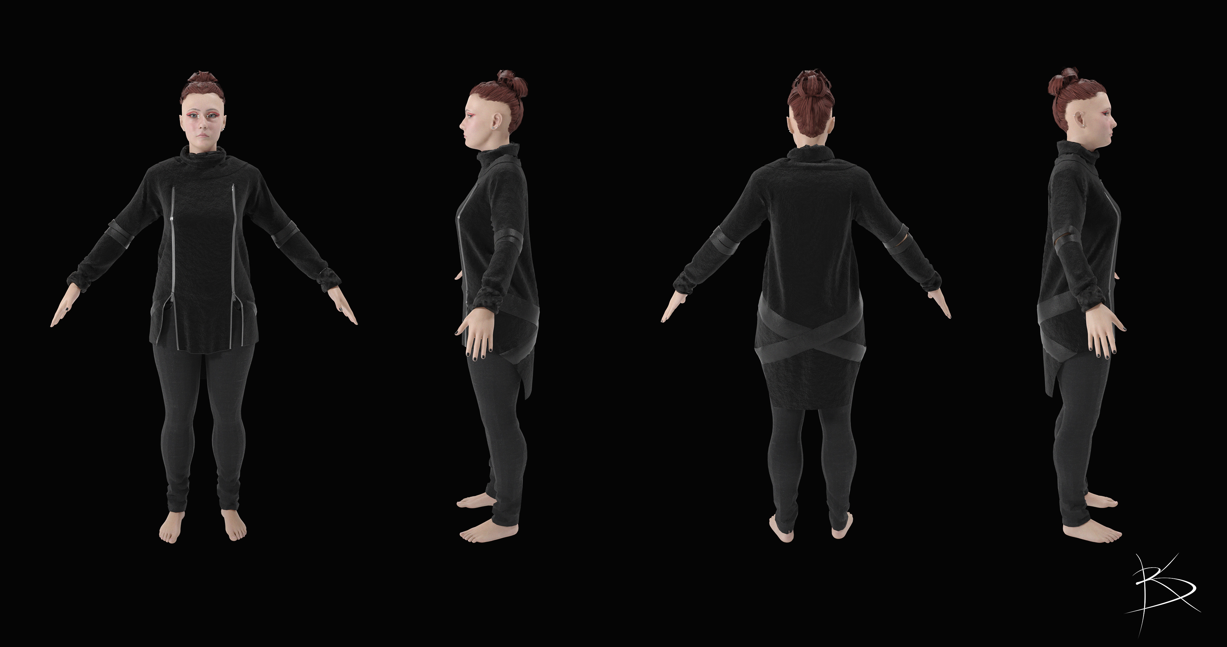 Kurtinecz, 32 Hoodie Turntable, 3D, 4096 x 2160, 2025