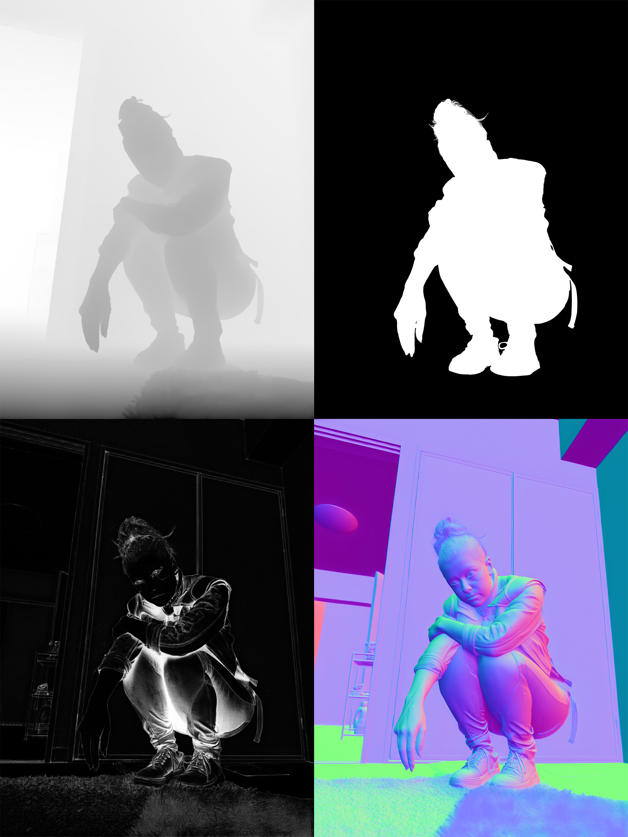 Kurtinecz, Pyramid Song, VFX Render Passes, 2160 x 2720, 2025