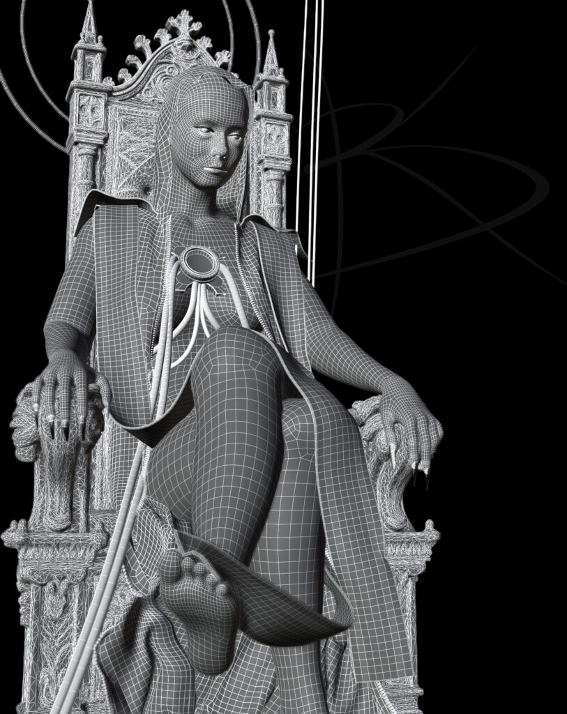 Kurtinecz, WARNING: SOVEREIGN ENTITY INSTALLED // HUMAN OVERRIDE DENIED [Wireframe]